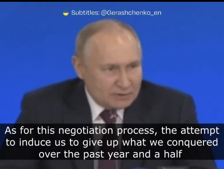 DarthPutinKGB's tweet photo. 2022: “We will liberate Ukraine”

2024: “We are conquering Ukraine”

The past changes so quickly you have no idea what will happen yesterday. https://t.co/HCUjXRH9ZG