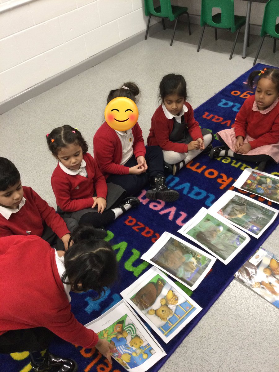LeighPrimary's tweet image. The Nursery children have been sequencing our story of the week, ‘Peace at last’.  We were absolutely amazing at retelling the story using pictures and used lots of expression!  
#article28 #EYFS #peaceatlast #lovereading #readingforpleasure #sequencing #LANGUAGE #oracy #voice21