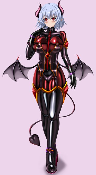 オリキャラのぴっちり魔族娘です(*'ω`) 