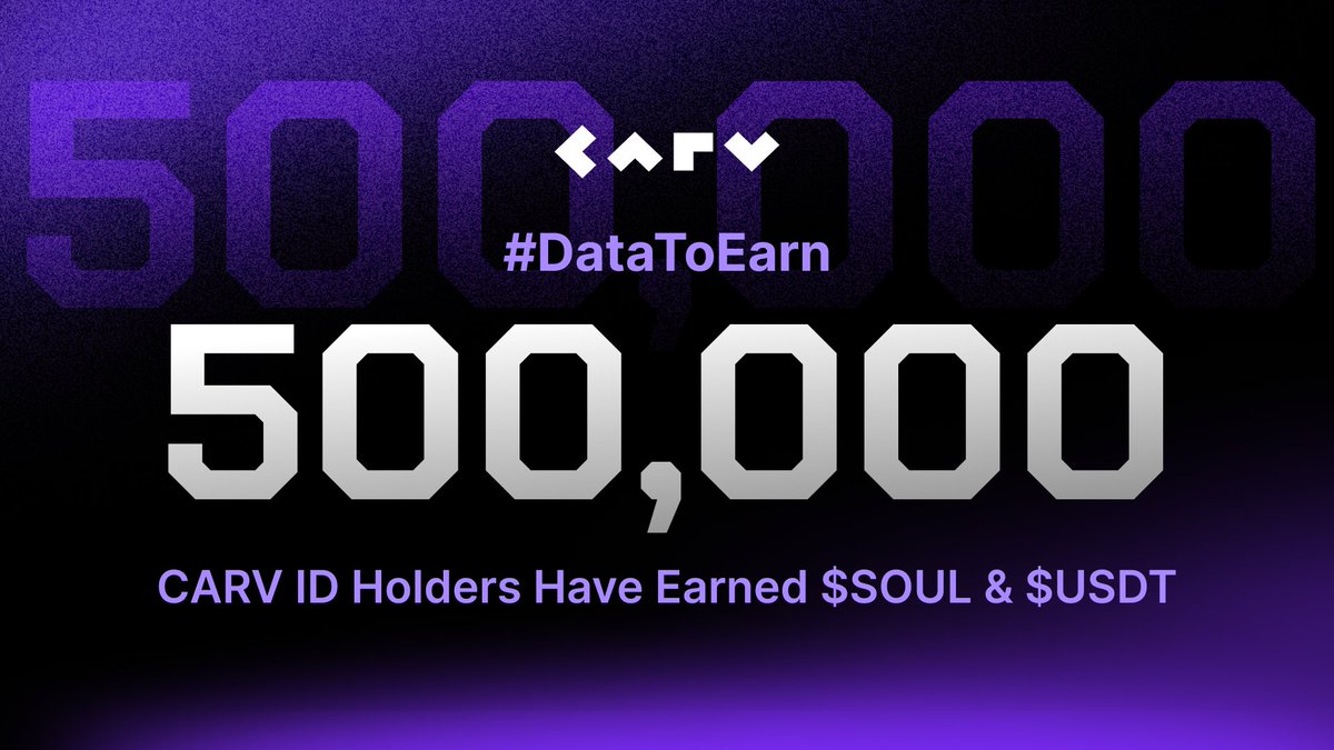 carv_official's tweet image. In December 2023, we introduced the #DataToEarn concept, unveiling several groundbreaking features and products, such as the ID Aggregator NFT (ERC-7231) and the SOUL Drop campaign.

This marked a significant step towards a future where YOU, the users, can own your data and…
