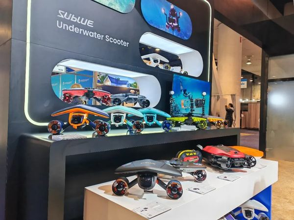 On January 12, as a leading domestic brand in underwater intelligent equipment, Sublue, a company based in TEDA, once again made its presence at the Las Vegas Convention Center in the United States, showcasing cutting-edge technological innovations of underwater intelligence.