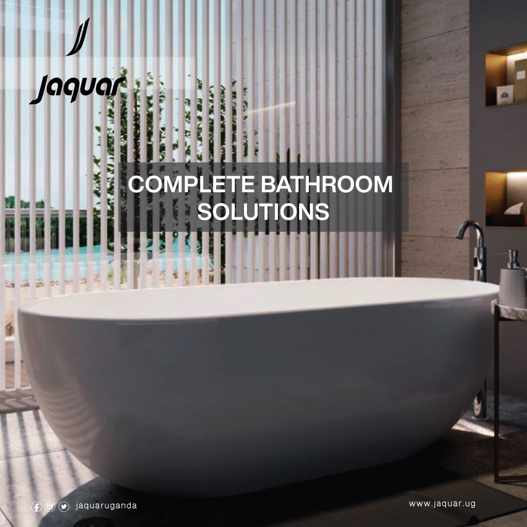 JaquarWorldUg's tweet photo. Soak it up here after long hard day. Bathtubs from Jaquar. Visit our showromm👇👇

📍Plot 89, 6th Street Industrial area 

☎️Call us on 0757422570.

 #luxurybathroom #Nameere #jaquarworld https://t.co/0OrhJDLtfd