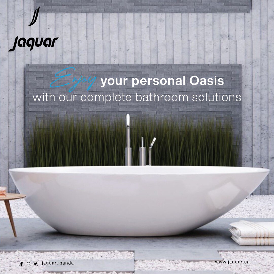 JaquarWorldUg's tweet photo. Soak it up here after long hard day. Bathtubs from Jaquar. Visit our showromm👇👇

📍Plot 89, 6th Street Industrial area 

☎️Call us on 0757422570.

 #luxurybathroom #Nameere #jaquarworld https://t.co/0OrhJDLtfd