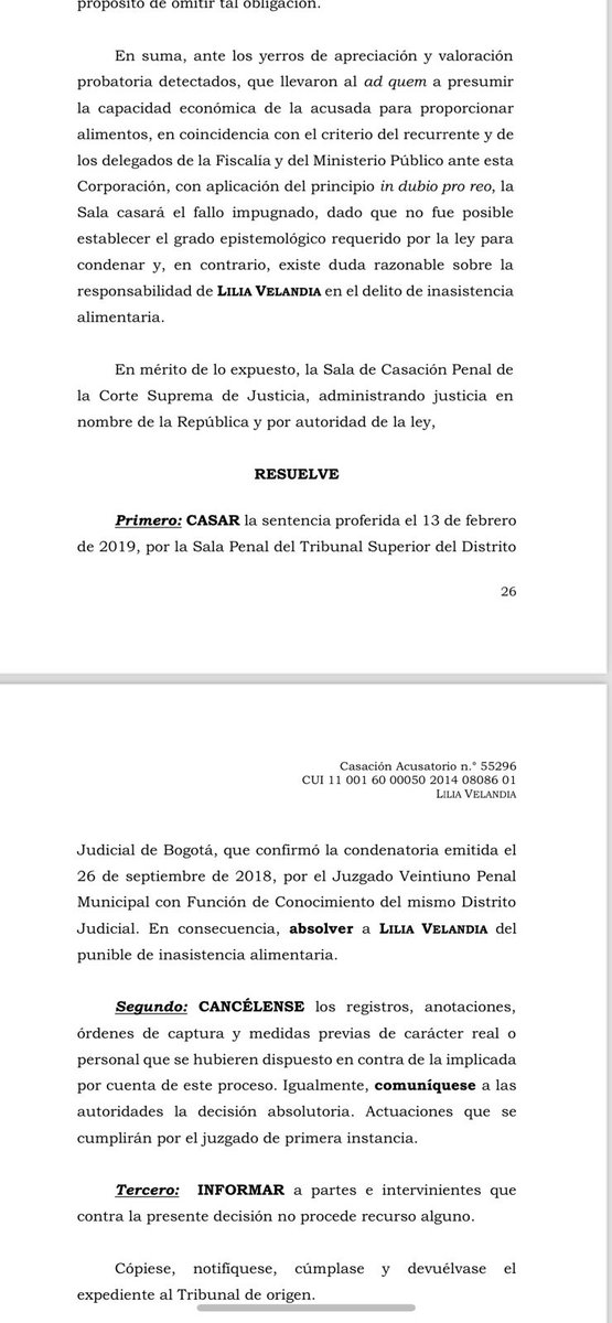 WRadioColombia's tweet photo. #Judicial | “Ser profesional no significa tener ingresos estables”, argumenta la madre absuelta en la @CorteSupremaJ por inasistencia alimentaria.

El padre de su hijo la demandó por no contribuir con los deberes del menor, pero la Corte señaló que nadie está obligado a lo imposible.

https://t.co/cVAQOu9lxQ