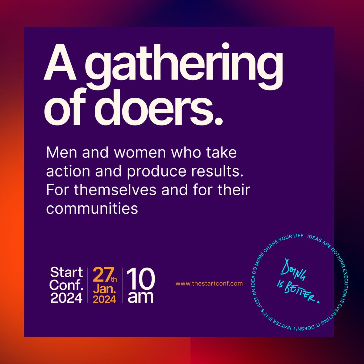 gamelmag's tweet image. Check out Start Conf. 2024, an amazing gathering of doers, being organised by @Elkobby and his team, to help you start the year right. Get your tickets at paystack.com/buy/start-conf…. Visit thestartconf.com for more information. 

#StartConf #PersonalGrowth