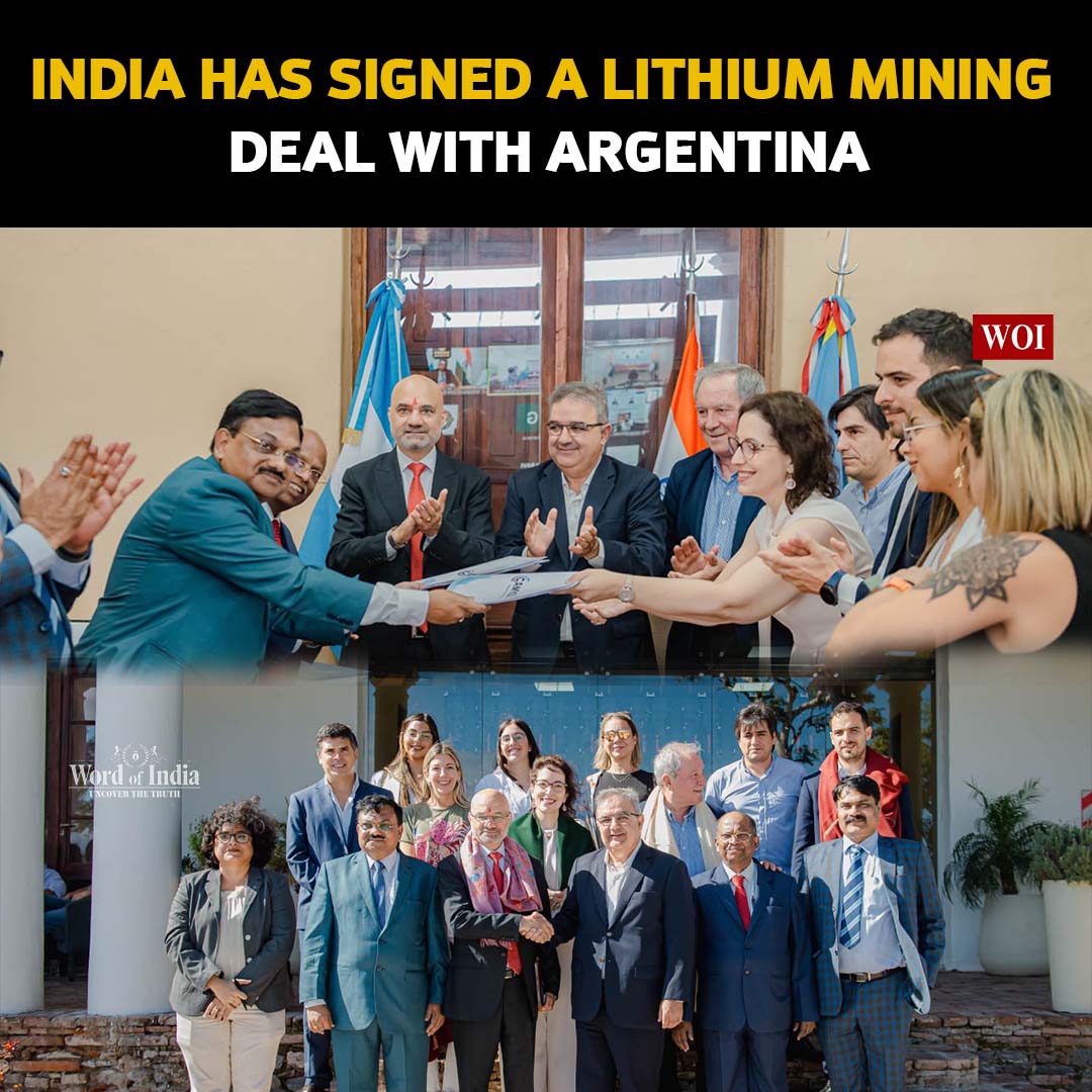 India has signed a Lithium mining deal with Argentina
#IndiaArgentinaPartnership
#LithiumMiningDeal
#cleanenergyfuture 
#strategicresources 
#sustainablemining 
#globalenergyshift 
#resourcediplomacy 
#ecofriendlymining 
#batteryrevolution 
#greentechalliance