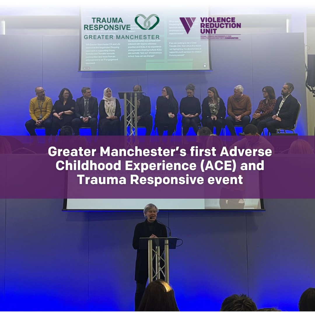 Greater Manchester's first Adverse Childhood Experience (ACE) and Trauma Responsive event took place last week. We heard from people with lived experience on how trauma has impacted them, what has helped them, and what the public sector can do to better support people. @gmpolice