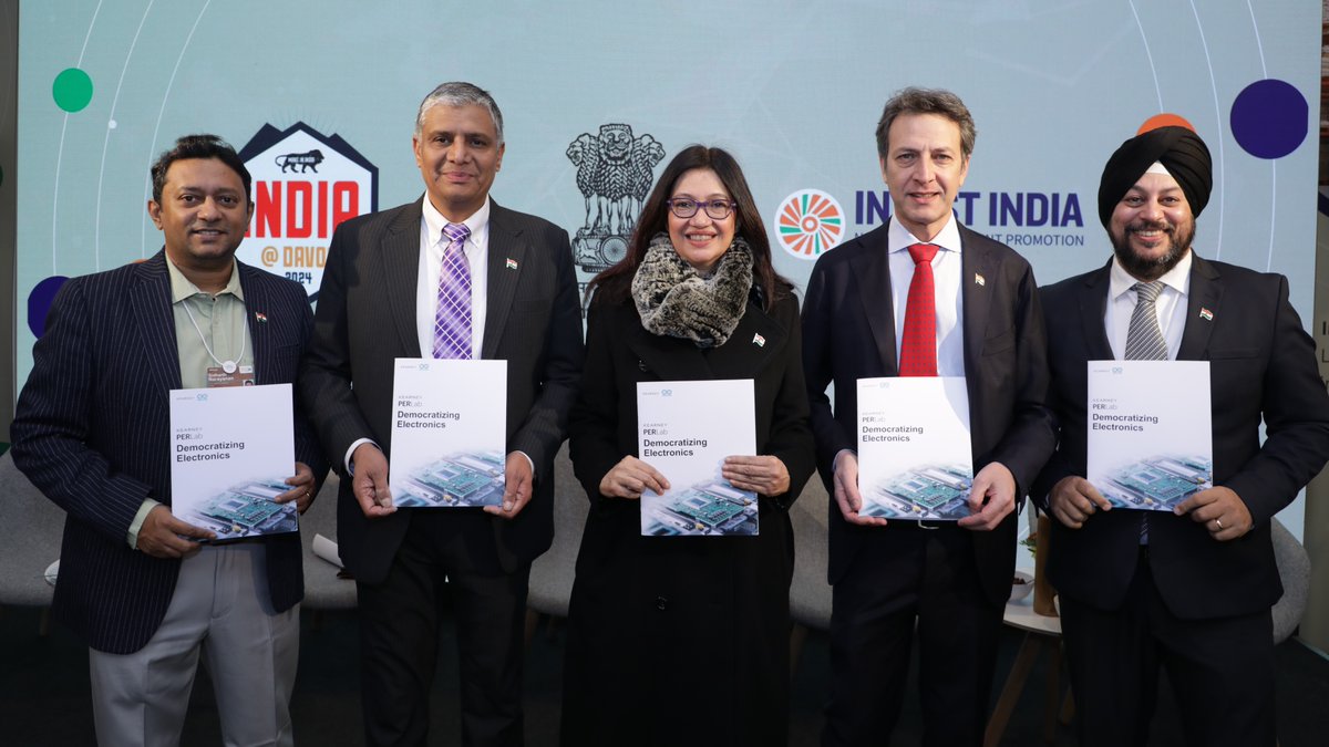 arduino's tweet photo. Open-source is the key to accessible innovation today: Arduino’s CEO Fabio Violante and SVP Guneet Bedi made the case for “Democratizing Electronics” with @Kearney, @BoschGlobal, @RenesasGlobal, and @InvestIndia today at #WEF2024 Davos. https://t.co/Ljw8p96pOH