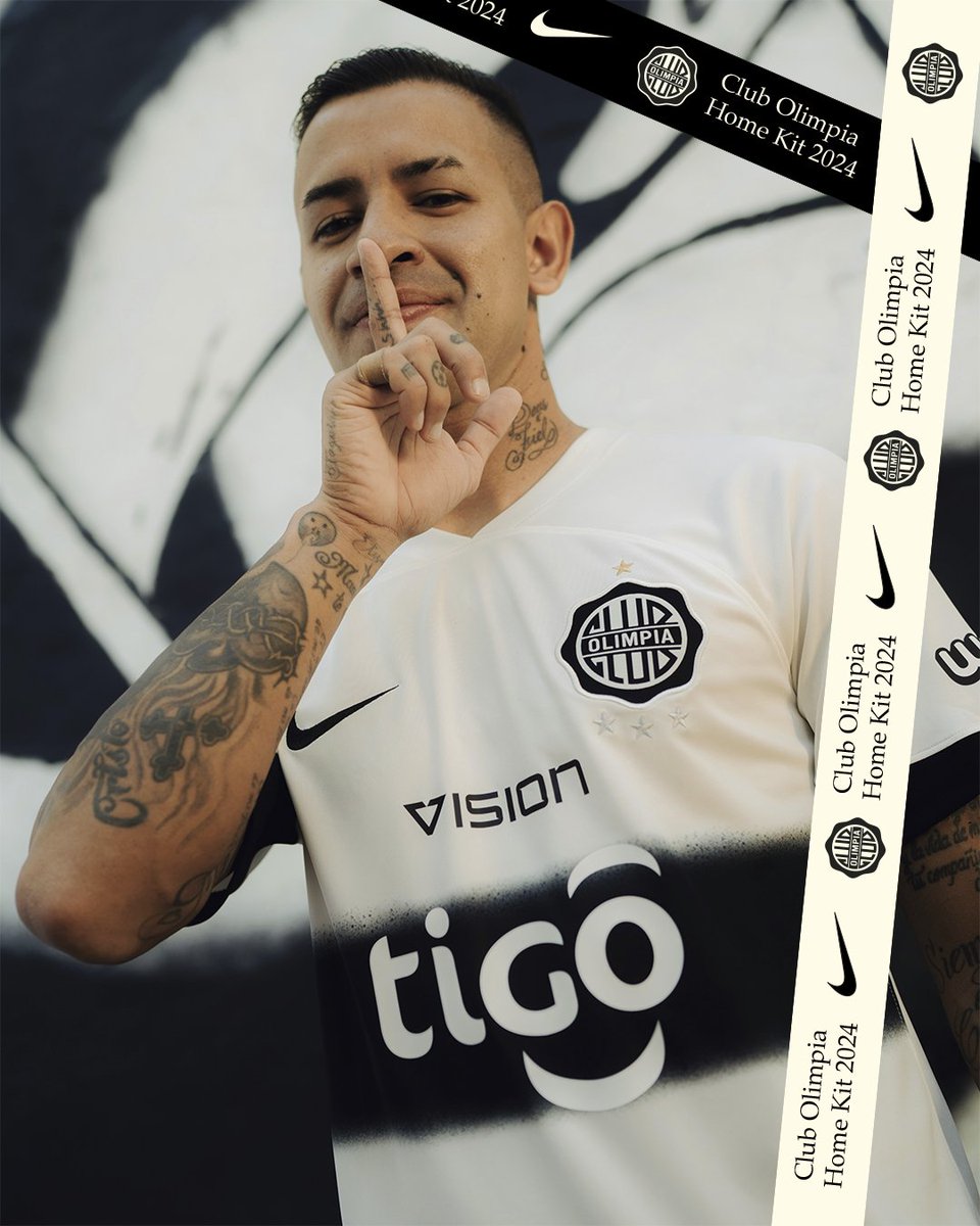 elClubOlimpia's tweet photo. ¡La reinvención de un clásico! ⭐️

La nueva camiseta franjeada está hecha para extender nuestro legado.

#OlimpiaTemporada2024
#SoyDelOlimpia ⚪️⚫️⚪️ https://t.co/EihM5PEHEC