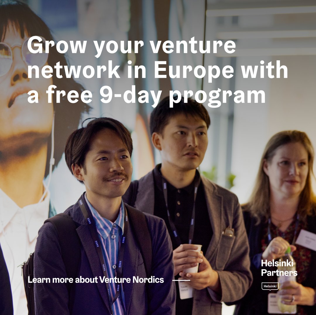 🌐 Networks everything in business! Join #VentureNordics: a 9-day journey to connect with top VCs, fund managers &amp; LPs.🚀 Dive into Europe's #gaming, software, &amp; #medtech sectors, build networks &amp; experience #Finland, the world's happiest country. eu1.hubs.ly/H073gcy0