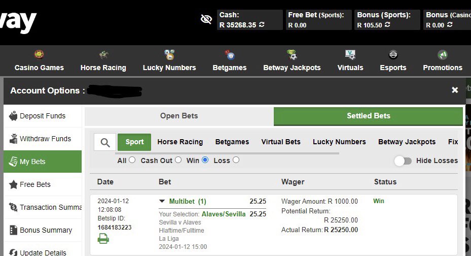 Rodney07's tweet image. Want to grow your Betway account, DM me to find out how #Betway