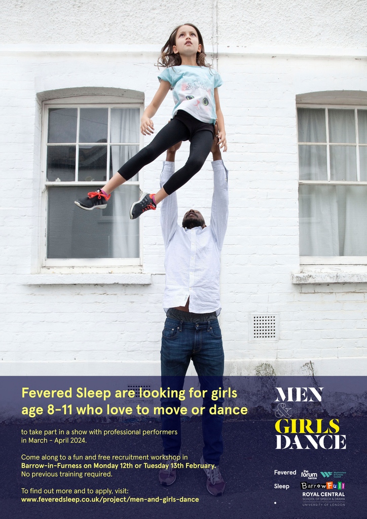 We're delighted to announce that Men & Girls Dance is back! In parnership with @BarrowFull, we're inviting girls age 8-11 who love to dance to join us for a fun and free recruitment workshop in Barrow In Furness 12th & 13th Feb. Learn more & apply here: forms.gle/enQhEzyyQM1kNC…