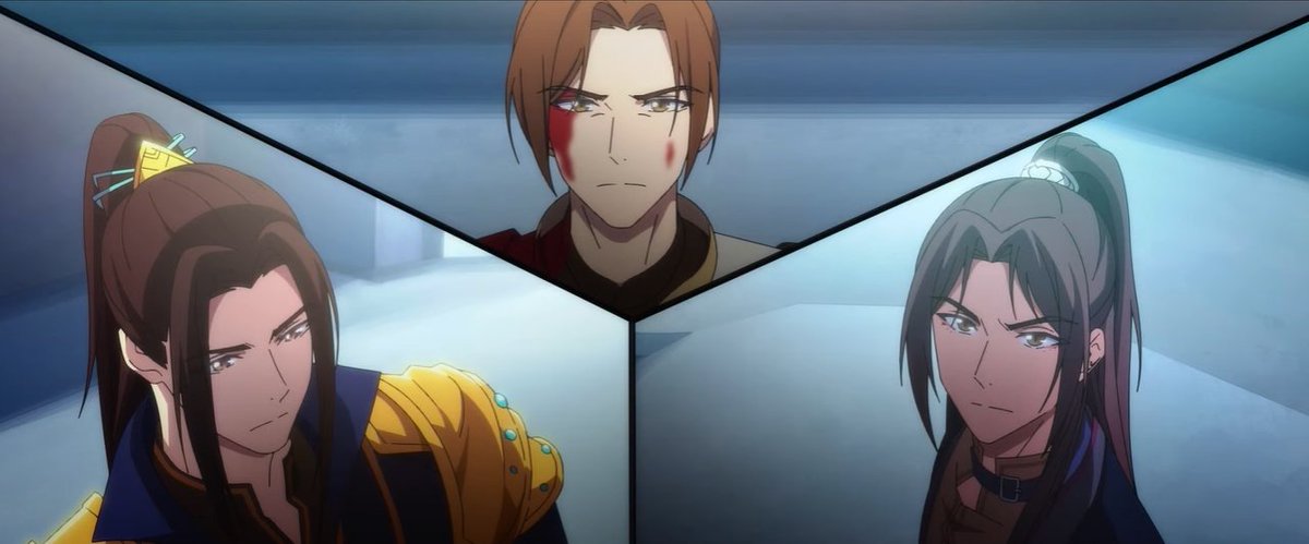 pocketmuqing's tweet image. tgcf s2 spoilers , #tgcfs2spoilers #tgcfs2 //
.
.
personally, i think all three of them should get a room (for science,,,, a social experiment if you will)