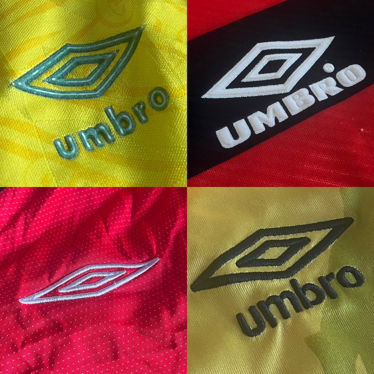 Have four 💎💎 logo designs - someone must have completed the set? #Umbro #AlwaysUmbroSince1924