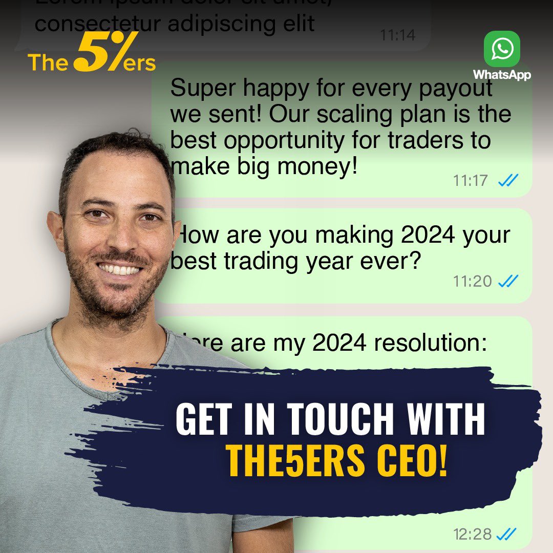 Hey 5ers,

Looking to get live updates from the CEO himself?

Join our new Channel now, and be the first to get live news from <a href="/SaulThe5ers/">Saul The5ers</a> 

Join now: whatsapp.com/channel/0029Va…

High 5!