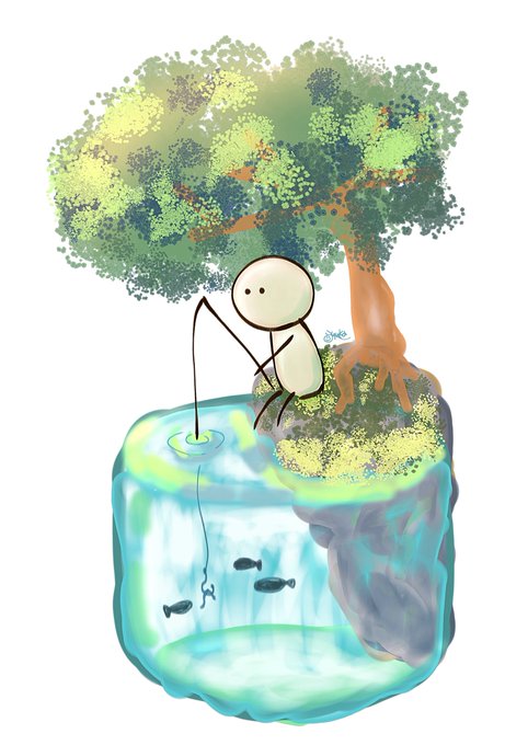 「fishing tree」 illustration images(Latest)