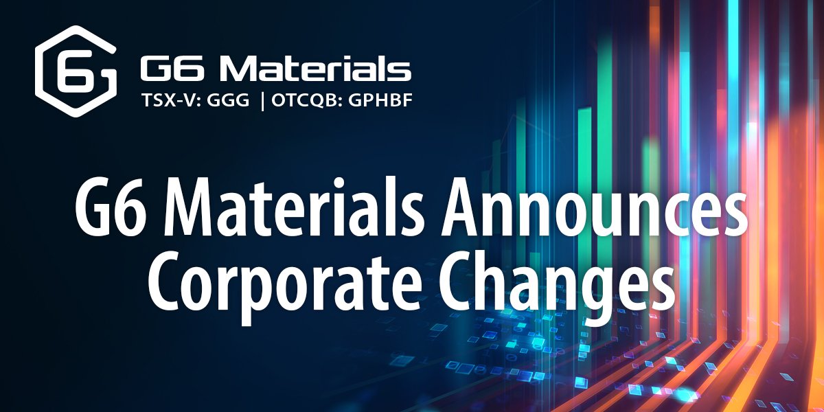 G6 Materials Corp TSX-V: GGG, OTCQB: GPHBF tweet media