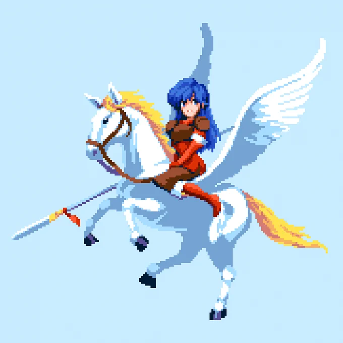 [スーパーファミコン]  ファイアーエムブレム 紋章の謎 シーダ #NINTENDO #ドット絵 #pixelart