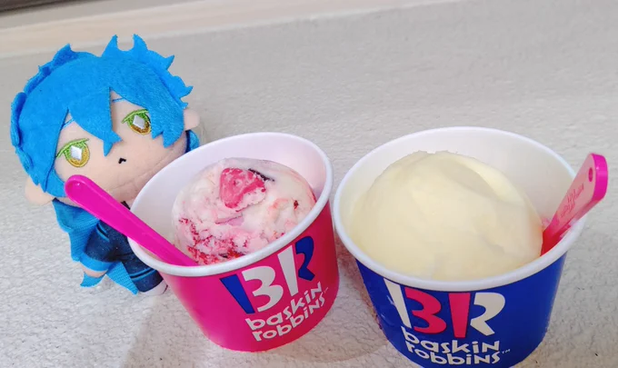おぺらのやつとアイスのやつーー!!!あとぬい 