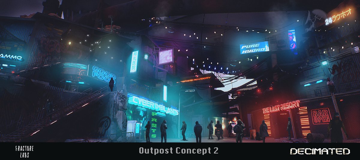 decimated_game's tweet photo. Check out some of the original concepts for the trader outpost - now playable in the closed alpha! How close did we get it?
Night version coming soon!
#decimated $DIO #unrealengine https://t.co/FSjQV1fDa8