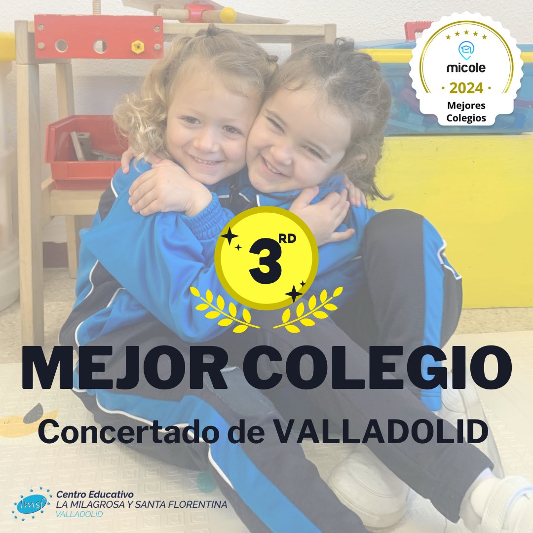 lmsfva's tweet photo. Gracias por todo vuestro cariño!
Estamos felices por compartir estas buenas noticias! La web https://t.co/VXV5XvbQja nos vuelve a otorgar este reconocimiento como tercer mejor centro concertado de Valladolid! 📷📷
📷 https://t.co/XtMmHVRnDk https://t.co/iu53w60rOU