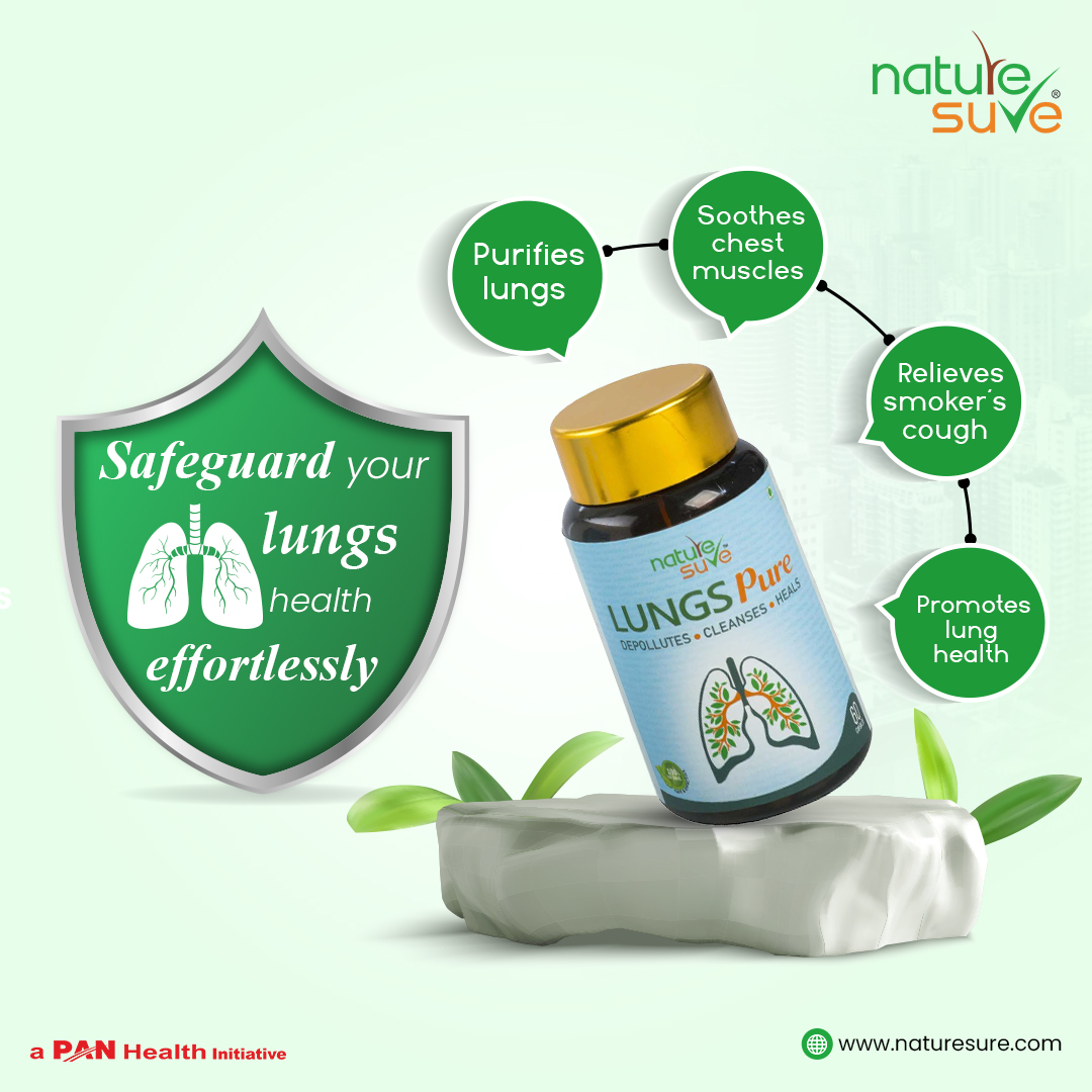 Breath renewed, worries subdued. ✨

Safeguard your lungs against pollution, smoke, and respiratory issues.

Get your hands on Nature Sure Lungs Pure today! 🛍️

#lungspure #purifieslungs #lungs #lungshealth #behealthy #lungshealth #purehealth #naturesure #nature #health