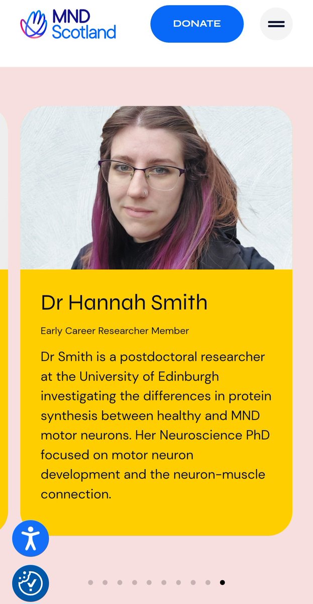 DrHannahSmith's tweet image. Official announcement soon I hope, BUT it&apos;s now live on the @MNDScotland website - I&apos;m joining their Scientific Advisory Panel in a new role - an Early Career Researcher member! 👩‍🔬 So excited to learn the grants process from the funding side &amp;amp; help #MakeTimeCount in #MND [1/2]