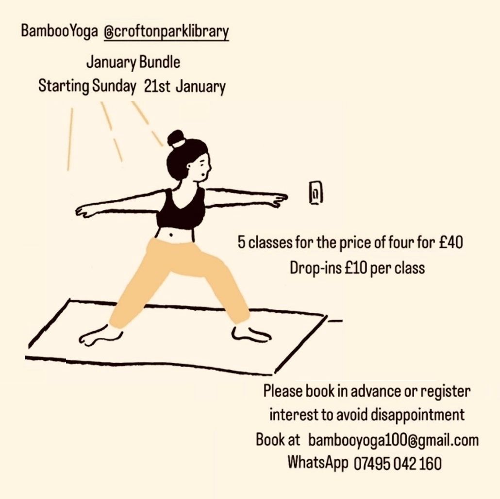 LibrarySE4's tweet image. Yoga is back at the library.  Gentle Yoga with Meditation and Relaxation. All abilities welcome. A great class for beginners and anyone who enjoys a gentle flow. 
@bambooyoga100 #gentleflow #yogaonsunday