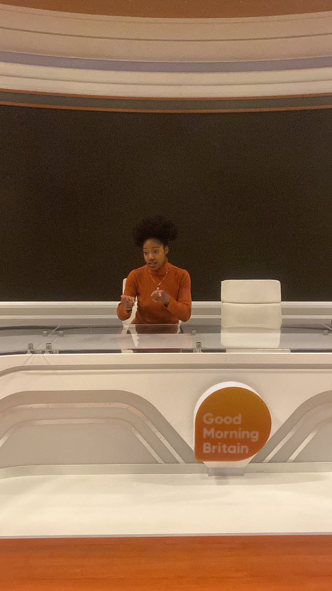 May I introduce you to the new presenter of <a href="/GMB/">Good Morning Britain</a> starting next week on <a href="/ITV/">ITV</a> . Representing the afro puffs around the world! 🤣❤️❤️ #MollyJ #Trending #ITV #Presenter