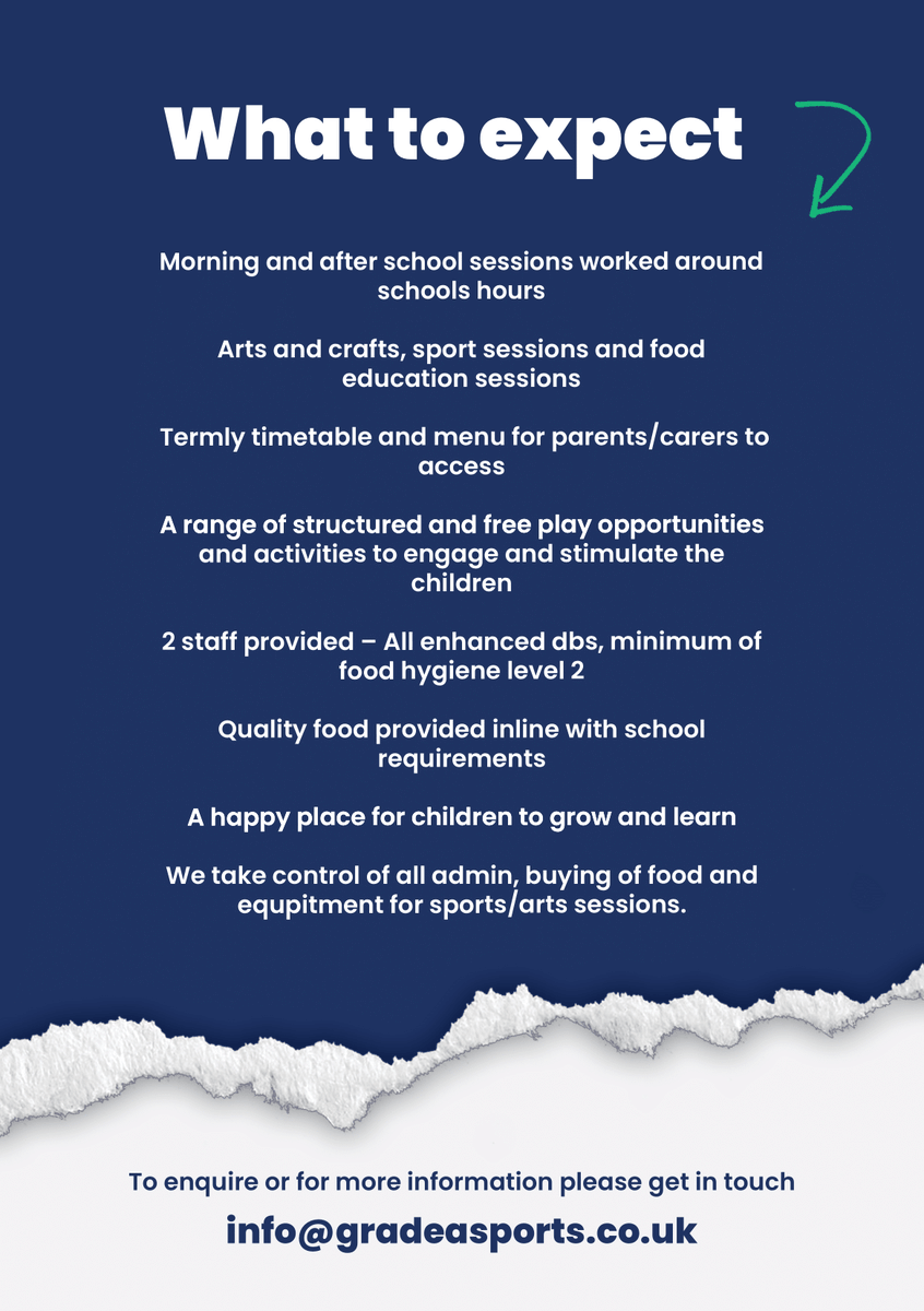 Grade_A_Sports's tweet photo. 💡Looking to strengthen your schools wrap-around care provision?

 See what Grade A Sports can offer! 

Register your interest 👉 https://t.co/fgzS0Hls2f https://t.co/TnSIlPNMOL