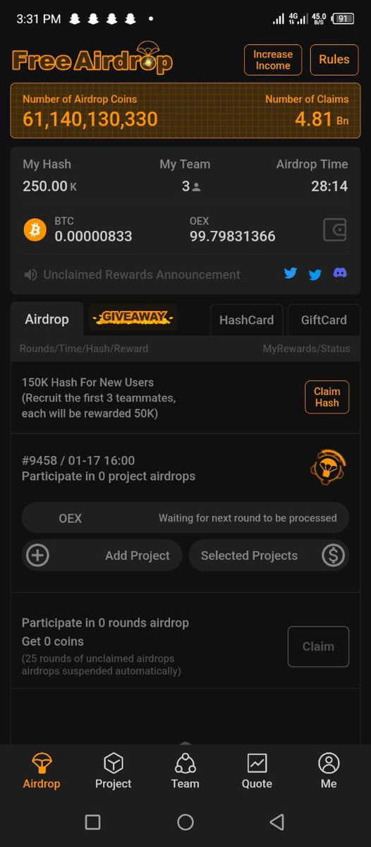 Mrsatoshi5's tweet photo. Satoshi mining application.
Soon oex list 1$ .
Joining link 
https://t.co/qoTpDs6a90 https://t.co/fqSWqciibQ