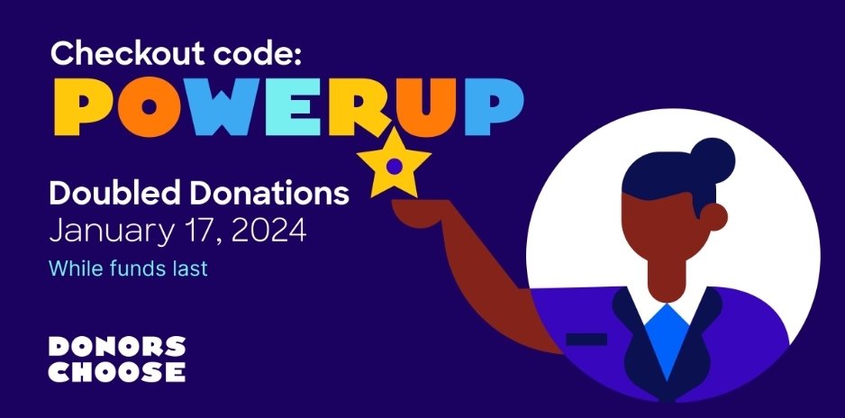 An organized classroom, PLEASE. 2X match with code:POWERUP
donorschoose.org/project/organi…