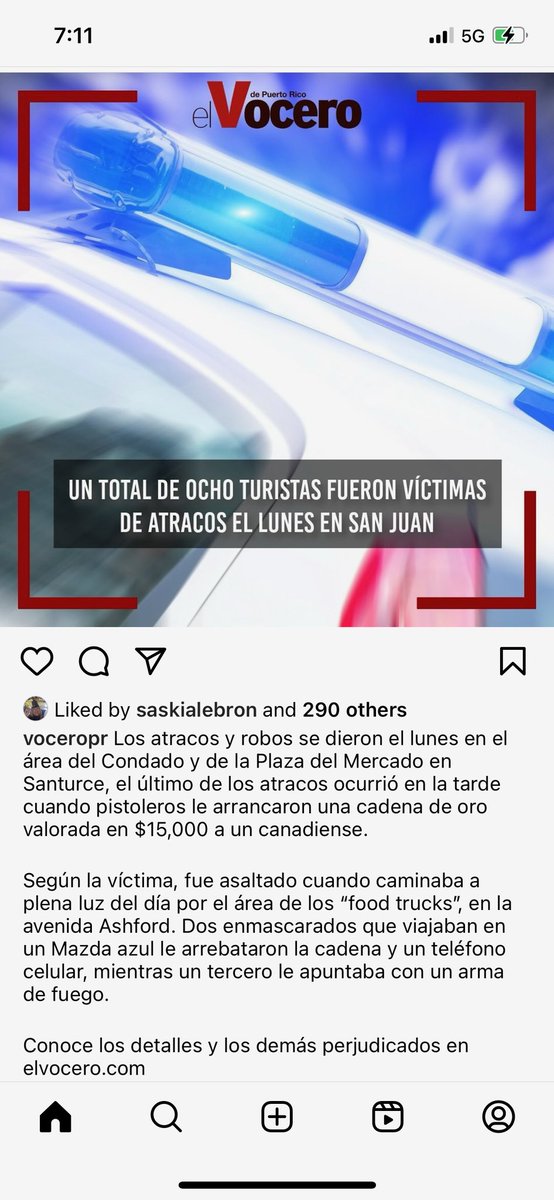 El crimen sigue en aumento en San Juan. Es alarmante no contar con un plan integrado con la policía estatal para atender el problema. Esto tiene efecto multiplicador en nuestra calidad de vida y la imagen que proyectamos internacionalmente. El turismo se verá afectado.