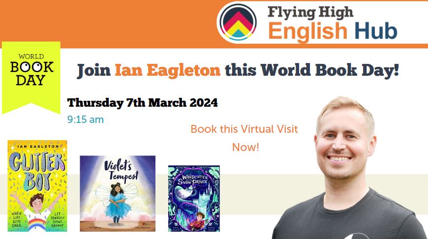Would you like to give your children an amazing opportunity of having an author virtually visit your classrom for FREE?

Ian Eagleton (author of books such as Glitter boy &amp; Nen) will be joining us on World Book Day!

Book your school place here - futures.flyinghighpartnership.co.uk/courses/336725…