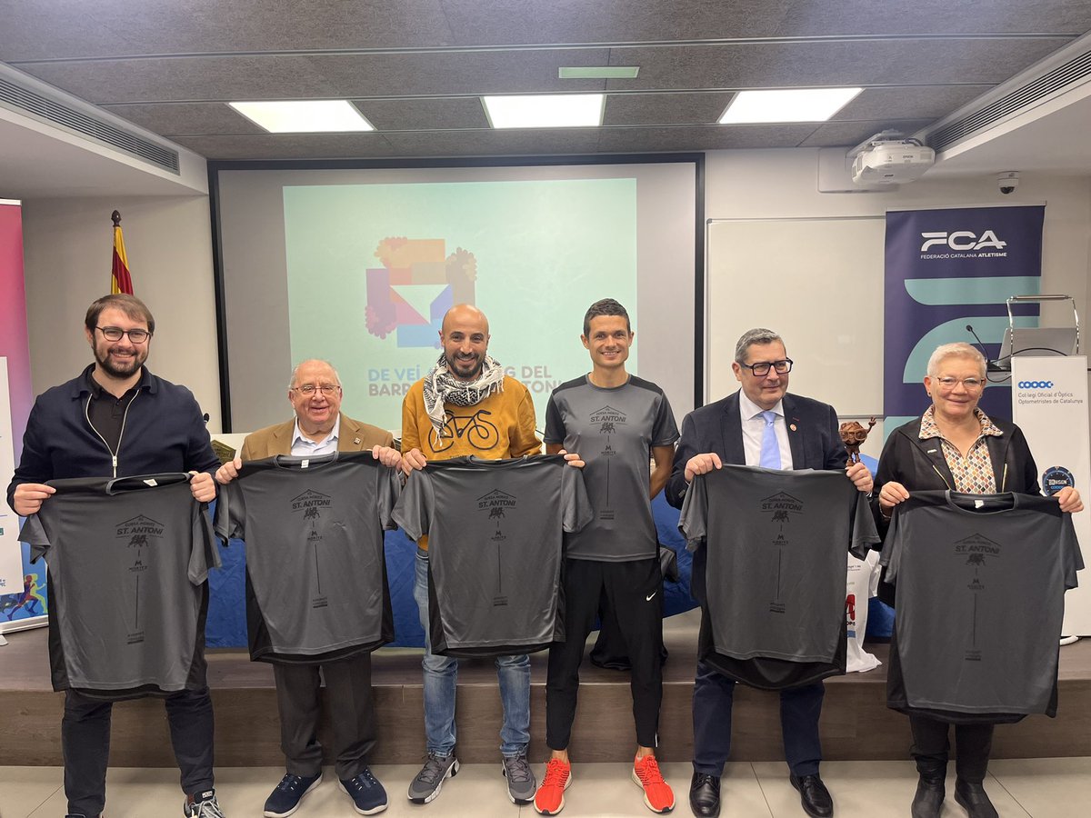 🤝 Presentació de la <a href="/CursaSantAntoni/">CursaMoritzSantAntoni</a> i Campionat de Catalunya 10 K al <a href="/optometria_cat/">COOOC</a> que es disputarà aquest diumenge 21 de gener.

La presidenta <a href="/merce_rosich/">Mercè Rosich</a> ha destacat la magnífica participació federada, amb uns 400 atletes presents

La sortida de la cursa serà a les 9.30 h