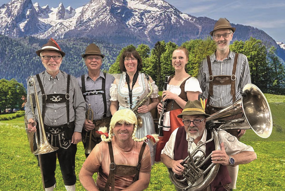 TheApronBar's tweet photo. Dust off your lederhosen or dirndl, and get down to The Apron at @ChequerMead for a night in Bavaria with The SauerKraut Oompah Band. Fun, live music, food, quiz, games and a prize for the best costume! Fri 22nd March 7.30pm https://t.co/iv9YXfqFqY #EastGrinstead https://t.co/vj5aMvxaZB