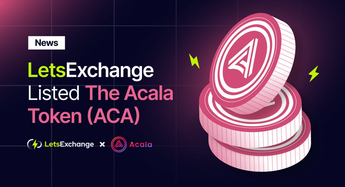 The #crypto community can now swap the Acala Token ( $ACA ) for 4,000+ other cryptocurrencies on @letsexchange_io ⚡️You can read more details about this listing here🚀 #LetsNews, #LetsSwap, @AcalaNetwork letsexchange.io/blog/acala-tok…