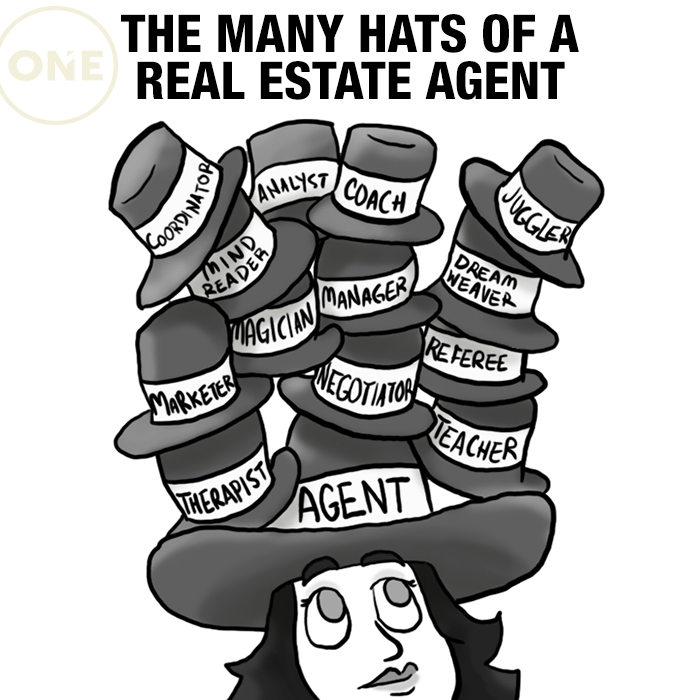 Different hats for different people at different times during 
the process of selling or buying.