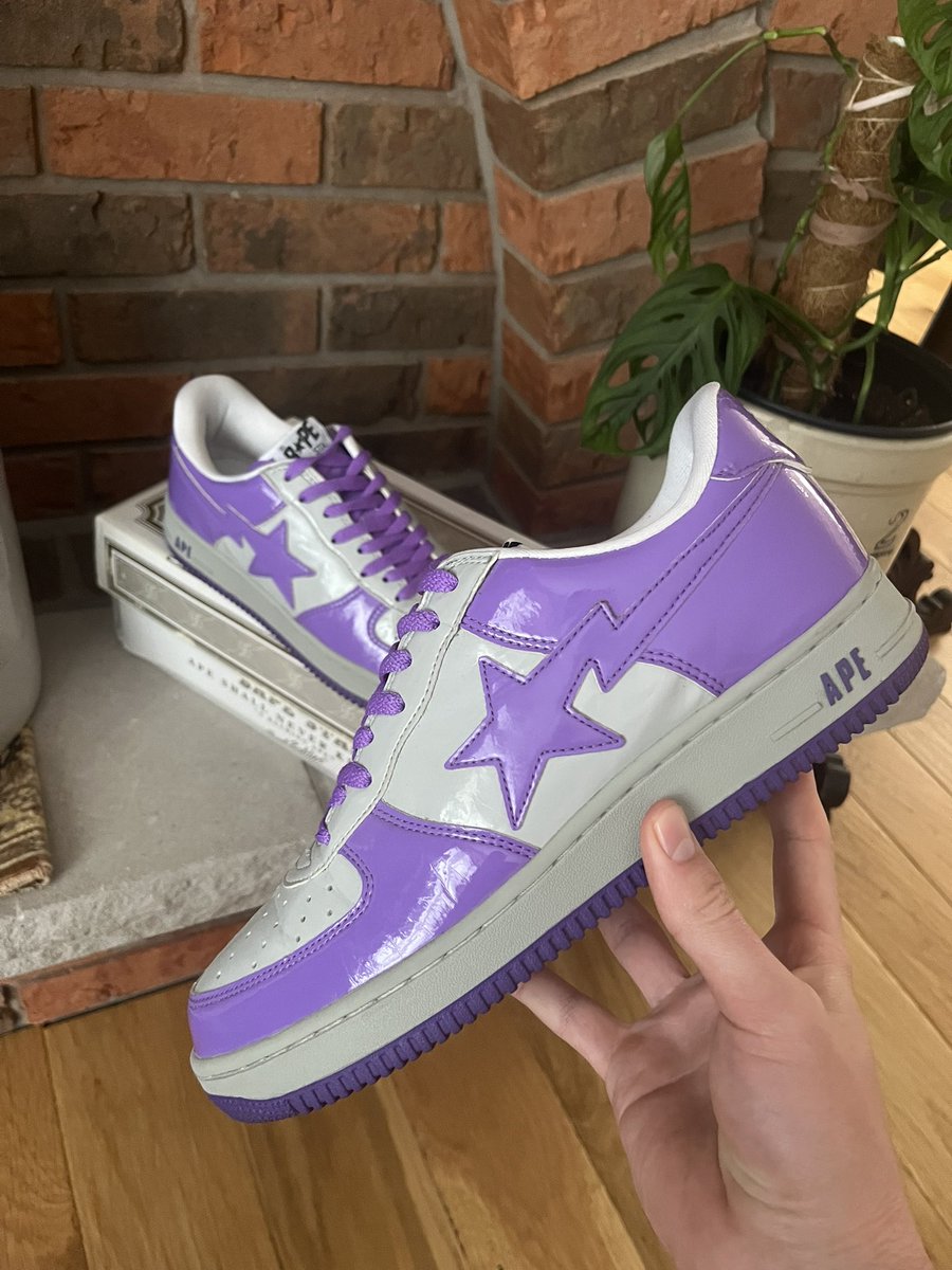grailedpolice's tweet image. #Bapesta “Purple/Grey” 2005