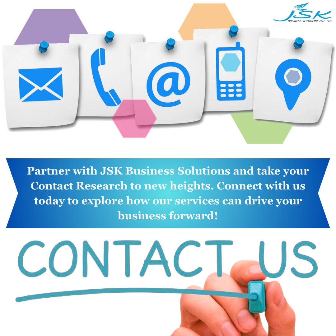 Uncover Opportunities, Connect with Confidence! JSK Business Solutions Presents Comprehensive Contact Research Services 🌐🔍 
#contactresearch #businessconnections #leadgeneration #dataenrichment #DataMining #BusinessInsights #DataAnalytics #BusinessStrategy #InnovationInData