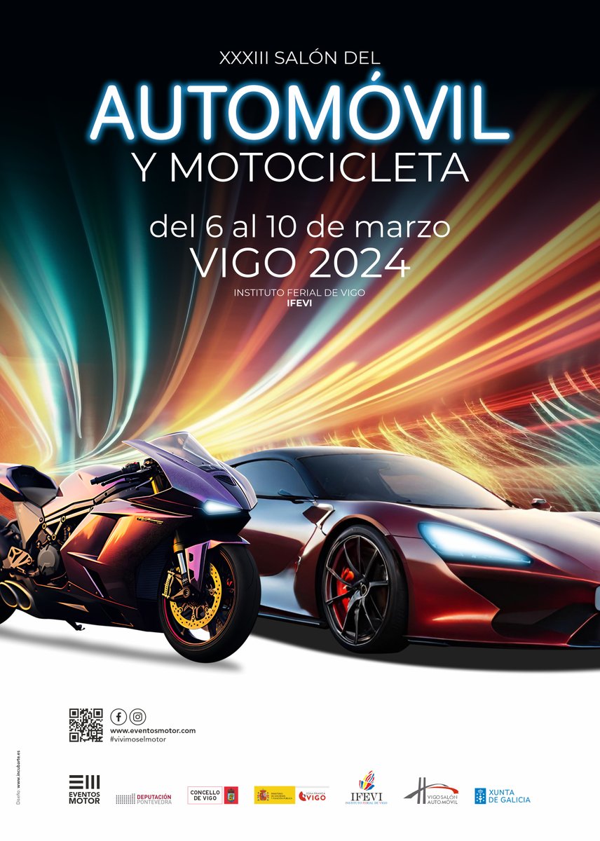 Inst. Ferial de Vigo (@ifevi) on Twitter photo Del 6 al 10 de marzo vuelve el Salón del automóvil y la motocicleta de Vigo al #IFEVI.
Más detalles en ifevi.com/ES/evento-deta… Del 6 al 10 de marzo vuelve el Salón del automóvil y la motocicleta de Vigo al #IFEVI.
Más detalles en ifevi.com/ES/evento-deta…