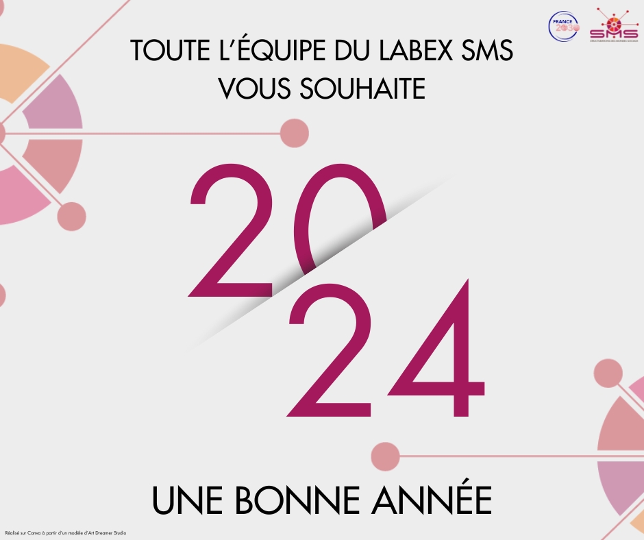 Toute l'équipe du LabEx SMS vous souhaite une bonne année 2024 !

Nos activités se poursuivent avec au programme ce vendredi 19 janvier :

👶Séminaire BECO
💬Séminaire UTM/SRM
🥭Journée d'étude du projet AvalSud

ℹ️ sms.univ-tlse2.fr/accueil-sms/ag…