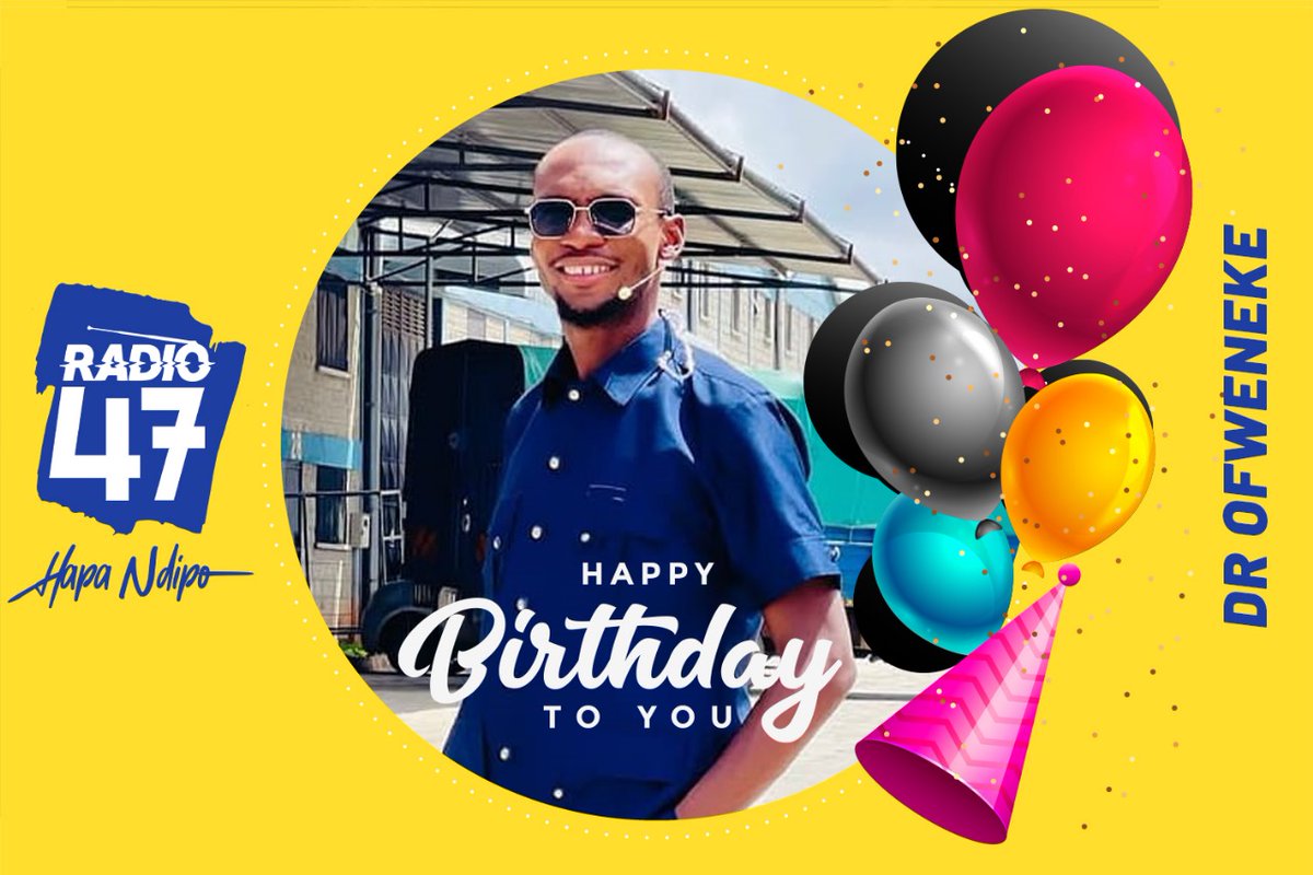 Radio47_Kenya's tweet photo. Ladies and gentlemen, help us wish men's chairman @DrOfweneke a happy birthday. #HapaNdipo https://t.co/15HAYPxuuw