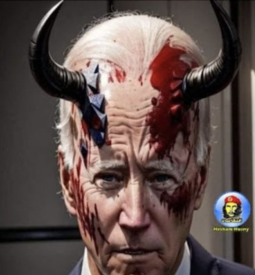 REVMAXXING's tweet photo. Biden is EVIL!!! https://t.co/fOFKe1nUyL