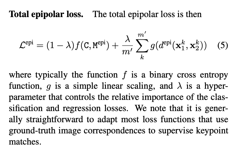ducha_aiki's tweet photo. SCENES: Subpixel Correspondence Estimation With Epipolar Supervision

@DominikKloepfer, João Henriques, @dylanjcampbell_

tl;dr: clf + regression epipolar loss for finetuning LoFTR and friends. 
https://t.co/DIIvwsrgEE https://t.co/fBd5ngn1Yz
