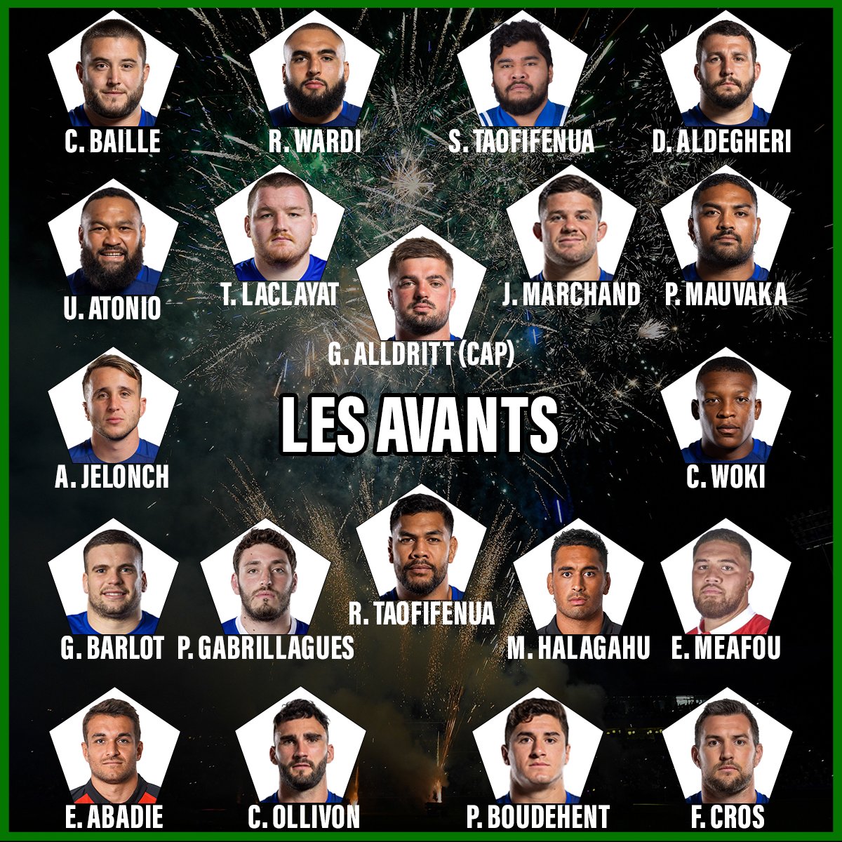 RugbyramaFR's tweet photo. Voici le groupe des 34 Bleus pour préparer le Tournoi des Six Nations ! Avec quelques novices et Greg Alldritt nommé capitaine ! https://t.co/LX32DFw9ad