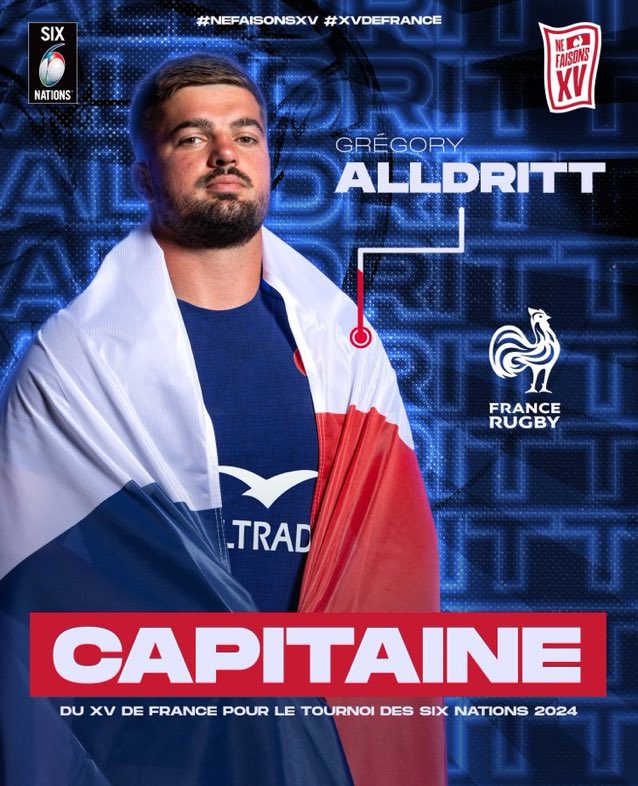 The new captain of France @staderochelais #SixNations #GuinnessM6N