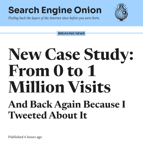 Search Engine Onion (@thesearchonion) on Twitter photo 