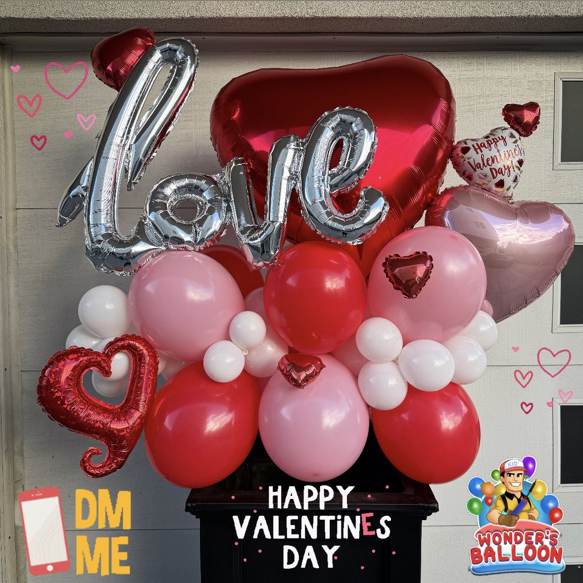wondersballoon's tweet image. February is coming up! Order your Valentine’s Days Balloon Bouquets now!