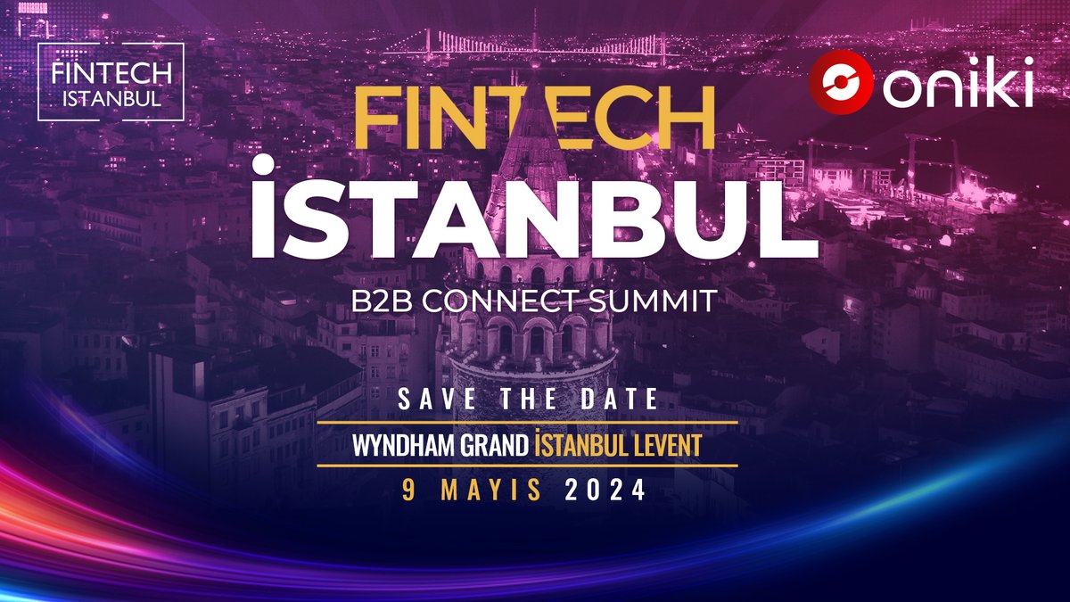 Tarih Belli Oldu: FinTech İstanbul B2B Connect Summit 9 Mayıs 2024’te! @SonerCanko @ihsanelgin @SelimYazici @oniki_net fintechistanbul.org/2024/01/17/tar…